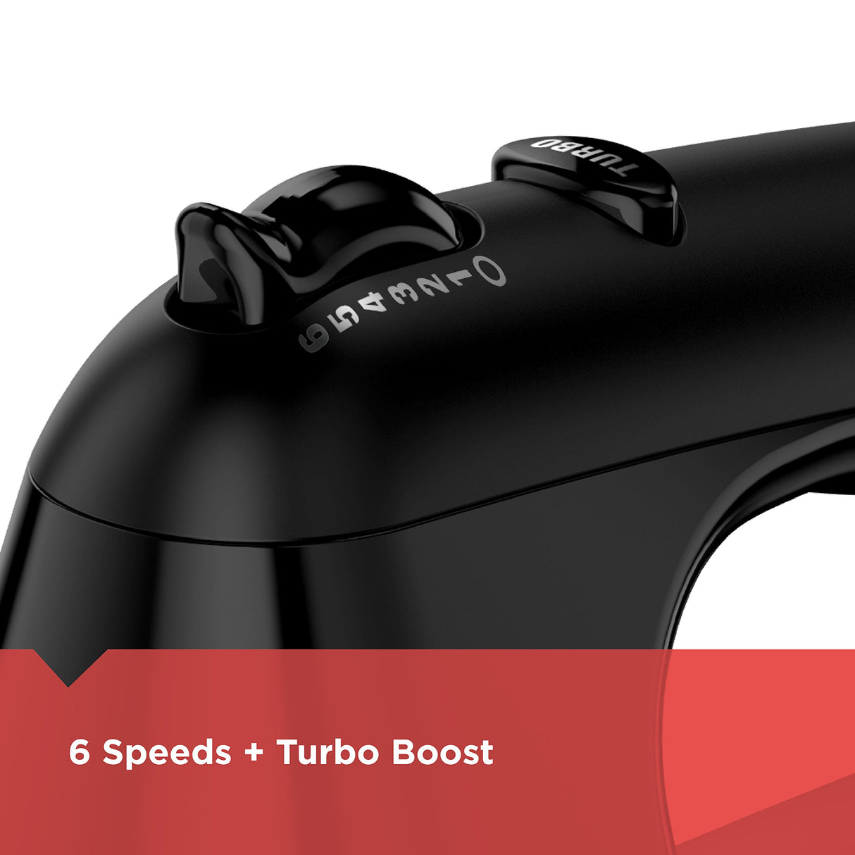 BLACK+DECKER MX3200B 6-Speed Hand Mixer with Turbo Boost, Black BLACK+DECKER