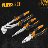 TOLSEN 89-Piece Tool Set Household Tool Kit, Hammer Screwdrivers Set, Tool Kit with Drill Bits, Socket Wrench Set, Hex Key Set, Tape Measure, with Plastic Toolbox Storage Case Tolsen