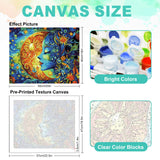 GEEHEIY Paint by Numbers Kit for Adults Beginner - Sun and Moon Adult Paint by Number Kits on Canvas, DIY Acrylic Oil Number Painting for Adults, Perfect for Home Decor Gift 16x20 Inch GEEHEIY
