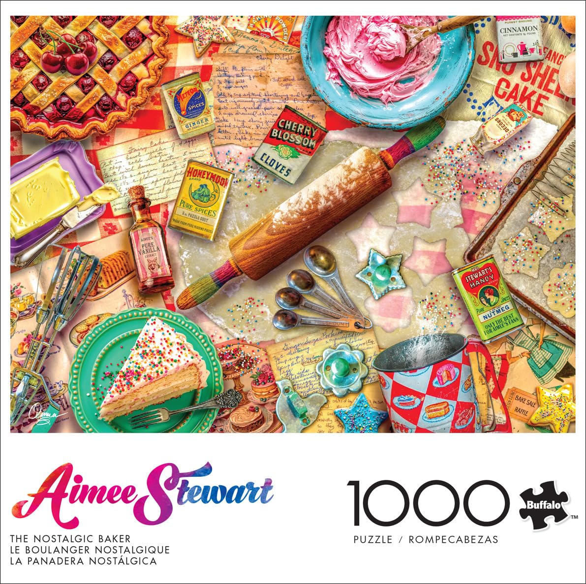 Buffalo Games - Aimee Stewart - The Nostalgic Baker (2024) - 1000 Piece Jigsaw Puzzle for Adults -Challenging Puzzle Perfect for Game Nights - Finished Size is 26.75 x 19.75 Buffalo Games
