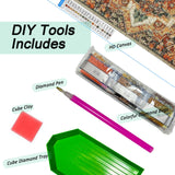 Auremi Mandala Diamond Art Painting Kits for Adults, DIY Mandala Diamond Art for Adults Beginner, DIY Full Drill Diamond Dots Paintings Landscape Picture Arts Craft for Home Decor 12x12 Inch Auremi