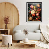 Flower Paint by Numbers Kit for Adults, Flower Paint by Numbers Kit for Adults Beginner, Adult Paint by Number Kits for Gift Home Decor 16''W x 20''L hkejoi