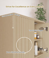 HAIOOU Fluted Bathroom Wall Cabinet with Motion Sensor Light, Curved Profile Wooden Medicine Cabinet Wall Mounted Cupboard, Wave Like Over Toilet Storage Cabinet with Buffering Hinges - Natural HAIOOU
