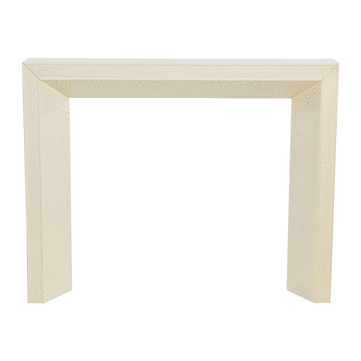 Creative Co-Op Modern Fireplace Mantel, Distressed Cream Creative Co-Op