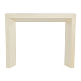 Creative Co-Op Modern Fireplace Mantel, Distressed Cream Creative Co-Op