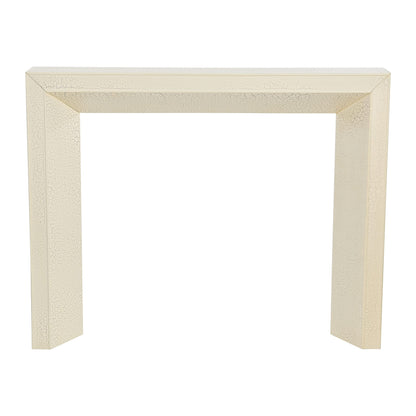 Creative Co-Op Modern Fireplace Mantel, Distressed Cream