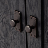 Sauder Cottage Road Book Shelf, Bookshelf with Storage, Library Bookcase with Doors and Adjustable Shelves, in Raven Oak Finish Sauder