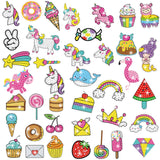 MEIEST 5D Diamond Art Painting Stickers Kits for Kids and Adult Beginners,Fun DIY Unicorn and Ice-Cream Mosaic Stickers by Numbers Kits,Creative Arts and Crafts Set and Handmade Gift MEIEST
