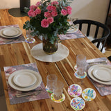 TDOOW Diamond Art Painting Coasters Kit, 8 Pcs Colorful Butterfly Diamond Art Coasters with Holder, DIY Diamond Painting for Adults Beginners TDOOW