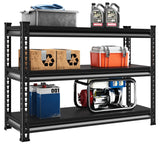 Rufokisa 3-Tier Heavy Duty Garage Shelving, 36" Metal Shelving Unit, 1320 lbs Load Capacity, Industrial Style, 40"W x 18"D x 36"H Rufokisa