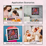 Acudotr Diamond Painting Kits for Adults Cardinal, 5D Special Shape Diamond Art Kits for Beginners, Crystal Rhinestones Diamond Painting for Home Wall Decoration, 12×12 Inch Acudotr