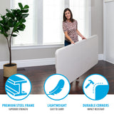 Lifetime 6-Foot Adjustable Height Nesting Table, Commercial, Almond Lifetime