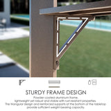 Kozyard 6’ x 8’ BBQ Hardtop Grill Gazebo, Outdoor Barbecue Gazebo with Double Galvanized Metal Roof, Aluminum BBQ Gazebo with 2 Side Shelves for Outdoor Grilling Station (Brown/Hardtop) Kozyard