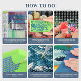 RICUVED Diamond Art Kits for Adults, Tiger Diamond Art Kits Full Drill 5D Fantasy Diamond Art, Starry Sky Diamond Gem Dots Art and Crafts for Gift Home Wall Decor 12x16 Inch/30x40cm RICUVED