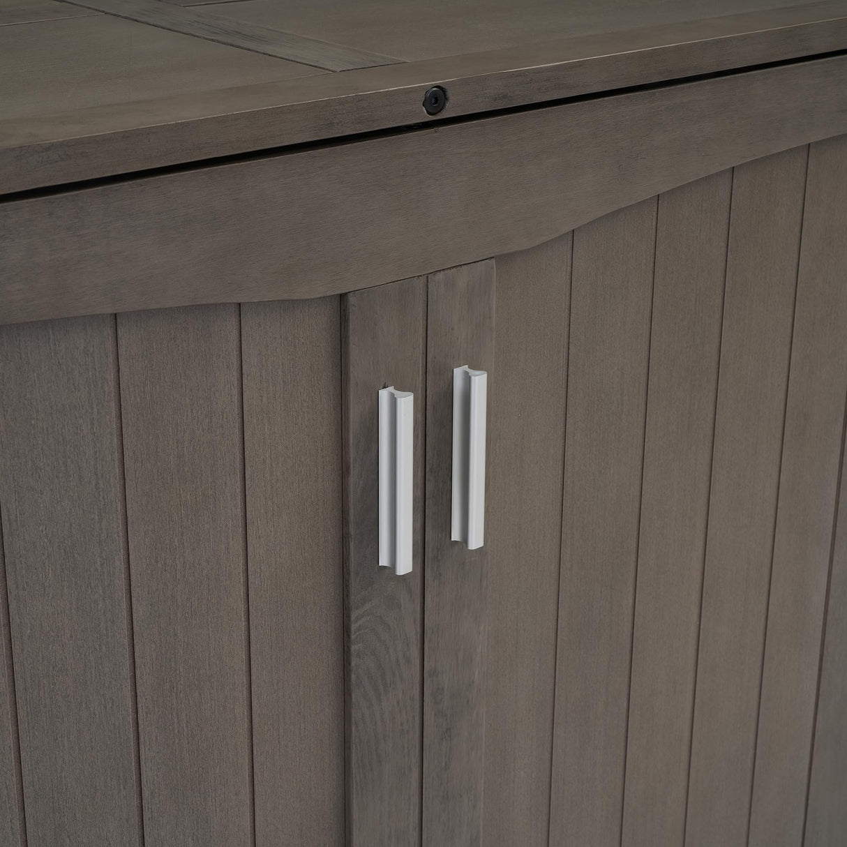 Queen Size Murphy Bed with Charging Station and Storage Drawer in Antique Gray Quarte