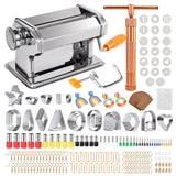 Yofuly Polymer Clay Press Machine, Polymer Clay Cutters Set for Jewelry Making, with Polymer Clay Roller Machine, Polymer Clay Extruder, 40 Circle Shape Cutters and 120 Earrings Accessories Yofuly