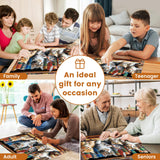 300 Piece Puzzle for Adults, Cats Library Jigsaw Puzzle, Funny Kitten Bookshelf Puzzles, Animal Pet Lover Challenging Puzzles for Friends Family Activity Game Nights Gifts, 20.5x15 in VOLUVOLU