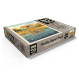 MyPuzzle Washington, DC: Lincoln Memorial, Vintage Poster - Premium 1000 Piece Jigsaw Puzzle for Adults MyPuzzle.com