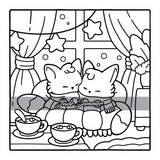 Comfy & Cozy: Coloring Book for Adults and Teens with Cozy Scenes and Cute Animal Characters for Relaxation (Comfy and Cozy Coloring Books) WoodArtSupply