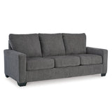 Signature Design by Ashley Rannis Casual 2-in-1 Sofa Sleeper with Folding Gel Memory Foam Mattress, Queen, Gray Signature Design by Ashley