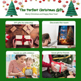 xackcme Christmas Tree Paint by Numbers for Adults, Christmas Paint by Number on Canvas Without Frame, DIY Xmas Oil Painting for Gift Home Wall Decor (16x20 inch) xackcme