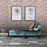 20PCS 3D Wall Panels Peel and Stick Foam 3D Brick Wallpaper Peel and Stick Faux Stone Wall Panel Self-Adhesive Wallpaper (20PCS, Rock Color) YU LI 3DH