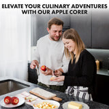 Zulay Kitchen Premium Apple Corer Tool - Ultra Sharp, Stainless Steel, Serrated Blades for Easy Coring - Easy to Use & Clean, Durable Apple Corer Remover for Baking Apples & More - Red Zulay Kitchen