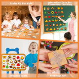 Fall Wooden Crafts Magnets Kits for Kids, 36 pcs Creativity Art DIY Painting Kit Supplies Decorate Your Own Painting Activities for Thanksgiving, Birthday Harvest Party Favors Gifts for Boys Girls gisgfim
