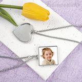 Framendino, 5 Pack Sublimation Blank Necklace Heat Transfer Bezels Pendant Necklace with 5 Sublimation Blank Sheets for Jewelry Making Framendino