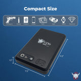 Viking Biometric Fingerprint Lock Biometric Fingerprint Gun Safe 360 Degree Fingerprint Detection LCD Feedback Screen Weather & Dust Resistant IP65, Portable Design AYIN