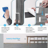 Art3d Peel and Stick Floor Tile Vinyl Wood Plank 36-Pack 54 Sq.Ft, Deep Gray, Rigid Surface Hard Core Easy DIY Self-Adhesive Flooring Art3d