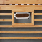 Xlsdlvcnxz Tilt Out Laundry Hamper with Shelves Bamboo Frame Non-Woven Basket for Clothes Storage Bathroom Organization Xlsdlvcnxz