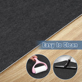 Placoot Office Chair Mat for Hardwood Floor, 55"x35" Computer Chair Mat, Desk Chair Mat, Large Anti-Slip Floor Protector for Home Office Black Placoot