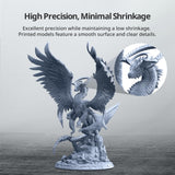 ANYCUBIC Tough Resin 2.0, 3D Printer Resin with Upgraded High Toughness and High Precision, 365-405nm Fast Curing 3D Resin for 4K 8K LCD/DLP/SLA 3D Printing (Grey, 1kg) ANYCUBIC