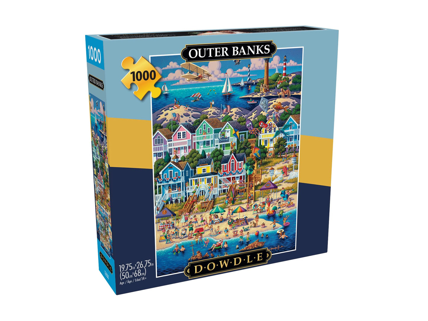 Buffalo Games - Dowdle - Outer Banks - 1000 Piece Jigsaw Puzzle for Adults -Challenging Puzzle Perfect for Game Nights - Finished Size is 26.75 x 19.75