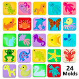 Kidisego Aqua Fairy Water Gel Kit for Kids, Magic Water Elf Toy Kit with 20 Colors Magic Gel, Aqua Fairy kit with 24 Shape Molds, Crate Your Own Magic Elf Kits Water Pets Craft Kits for Kids Kidisego