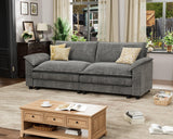 Homall 80" Modular Sectional Sofa, Loveseat Sofa Couch with Double-Layer Cushion, DIY Combination Chenille Deep 2-Seat Cloud Couch for Living Room, Apartment (Loveseat Sofa, Grey) Homall