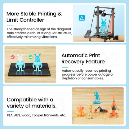 Longer LK5 Pro 3 3D Printer 11.8x11.8x15.7in Large Printing Size FDM 3D Printer Fully Open Source Motherboard Upgrade TMC 2209 with Resume Printing 3D Printers 95% Pre-Assembled Ideal for Beg - WoodArtSupply