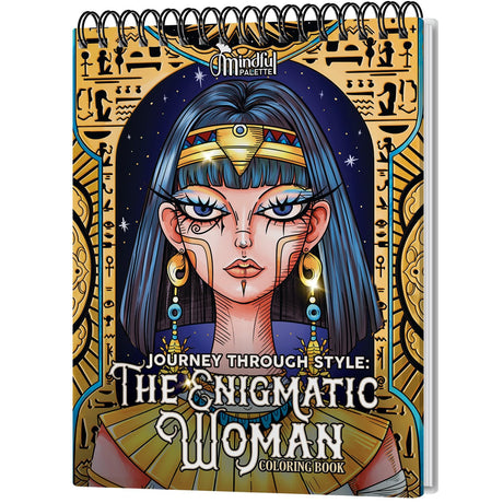 Adult Coloring Book for Women Spiral Bound - 30 Fashion Vibes, Gothic Fantasy Horror Creepy Giant Adult Designs, Thick Paper for Markers - Relaxation Gift for Woman Mindful Palette