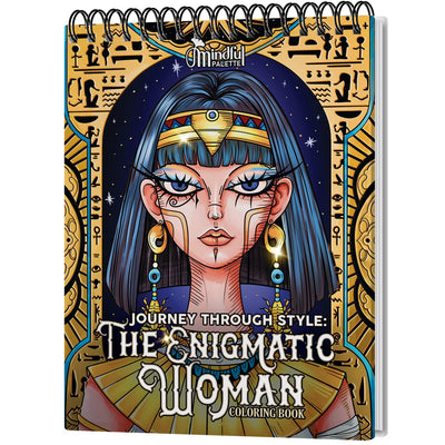 Adult Coloring Book for Women Spiral Bound - 30 Fashion Vibes, Gothic Fantasy Horror Creepy Giant Adult Designs, Thick Paper for Markers - Relaxation Gift for Woman