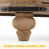 DWVO Nightstand Set of 2 with Charging Station, Farmhouse Bedside Table with 3 Drawers, Wood Night Stand w/Storage, Rustic Bed Side End Table for Bedroom Dorm Small Space, Brown DWVO