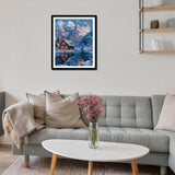 ARNLRDYA Cabin Paint by Number for Adults Beginner, Snow Mountain Paint by Numbers Kit, Lake Acrylic Painting On Canvas for Gift Home Wall Decor(16×20inch Unframe) ARNLRDYA