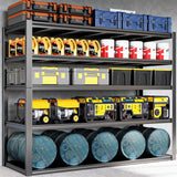 PMKES 65" W Heavy Duty Garage Shelving, 84" H Garage Storage Shelves, 5 Tier Metal Shelving Unit, Commercial Shelving PMKES