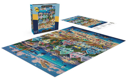 Buffalo Games - Dowdle - Outer Banks - 1000 Piece Jigsaw Puzzle for Adults -Challenging Puzzle Perfect for Game Nights - Finished Size is 26.75 x 19.75