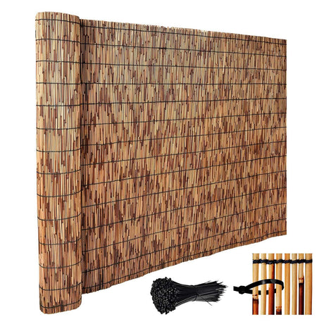 Generic Bamboo Fence Rolls 1 feet to 6 feet high,Bamboo Screen Fencing,Bamboo Fencing Privacy Bamboo Screening for Outdoor,Patio WoodArtSupply