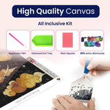 Modern Merch Moon Diamond Art for Adults Celestial Night Sky Landscape 5D Diamond Painting for Adults DIY Moon Decor Cross Stitch Gem Art, Round Drill 12x16 Modern Merch