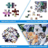 100 Piece Puzzles for Kids Cat Puzzles 100 Piece Puzzles for Adults, Cute Kitten Group Puzzles 100 Pieces for Adults, 100 Piece Seniors Puzzles Kids Puzzles Perfect Gardening Buddies 100 Piece Puzzle CHengQiSM