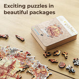 Crafthub Harry Potter Wooden Puzzles for Adults – A3 Size with 155 Pieces Wood Puzzles – Hogwarts Castle – Jigsaw Puzzles with Unique Shapes – 10.8" x 11.9" CRAFTHUB
