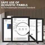 2-Pack 47.3"x23.6" Walnut Acoustic Wood Slat Wall Panels - Soundproof 3D Textured Panels for Noise Reduction & Modern Interior Decor | Easy Install for Living Room, Bedroom & Office laapee