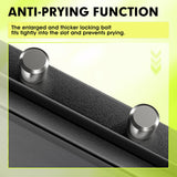 Greenvelly 14-16 Gun Safe for Rifles and Pistols, Rifle Safe with Keyboard Lock, Gun Cabinet for Rifles and Shotguns, Quick Access Fireproof Gun Safe with Pocket and Gun Rack for Home, Black Greenvelly